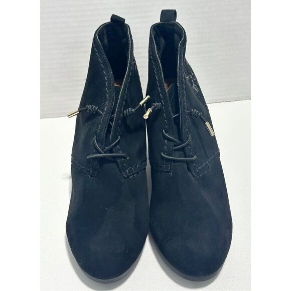 Cloudwalkers by Avenue Ankle Boots Booties Embroidered Flowers Lace‎ Up Black 9 - Picture 7 of 10